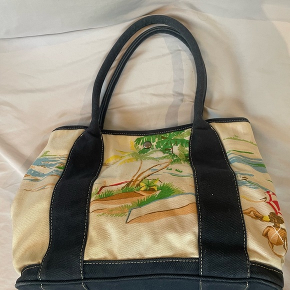 J.Crew beach patterned canvas bag - Picture 6 of 12